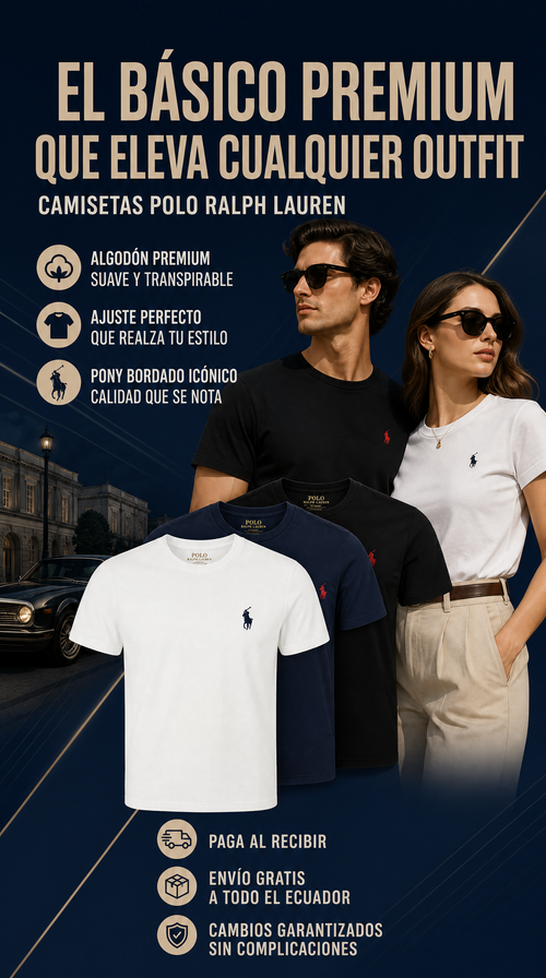 PACK 3 CAMISETAS RALPH LAUREN